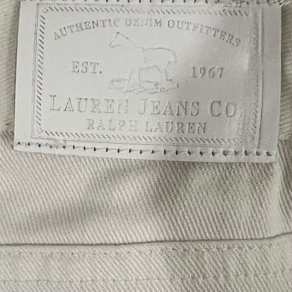 Lauren Ralph Lauren White Straight Leg Jeans - Picture 3 of 4